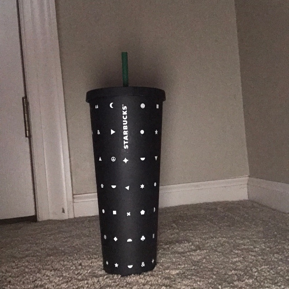 COPY - Rare black emoji starbucks cup